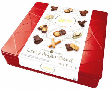 400g Desobry Star Red Luxury Belgian Biscuits